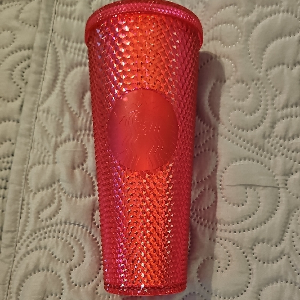 Starbucks Holiday 2022 Sangria Pink Studded Tumbler 24 Oz